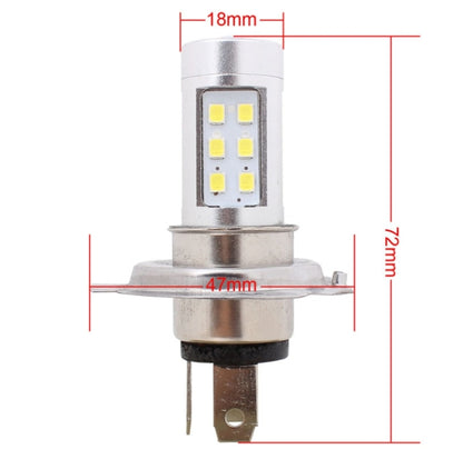 H4 4.2W 630LM White Light 21 LED 2835 SMD Car Headlamp Bulb, Constant Current, DC 12-24V, H4 4.2W
