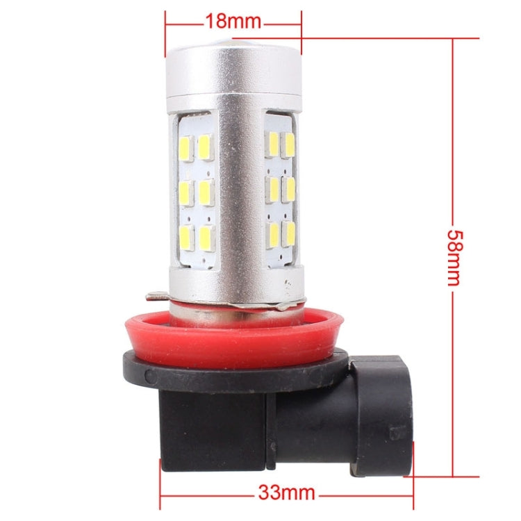 2 PCS H11 4.2W 630LM White Light 21 LED 2835 SMD Car Front Fog Light Lamp Bulb, DC 12V, H11