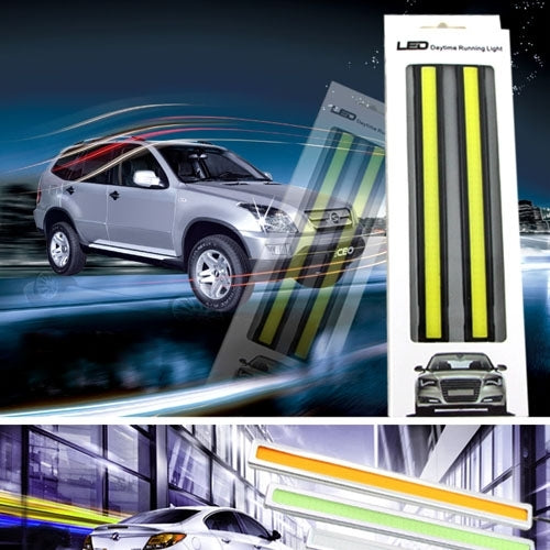2 PCS 6W*2 DRL LED Blue Light Bar Car Light Source Waterproof Daytime Running Lights, DC 12V, NCD-17S  Blue Light