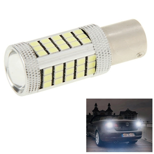 2 PCS 1156/BA15S 3W White 66 LED SMD 2835 Brake Light for Vehicles, DC 12V, 1156