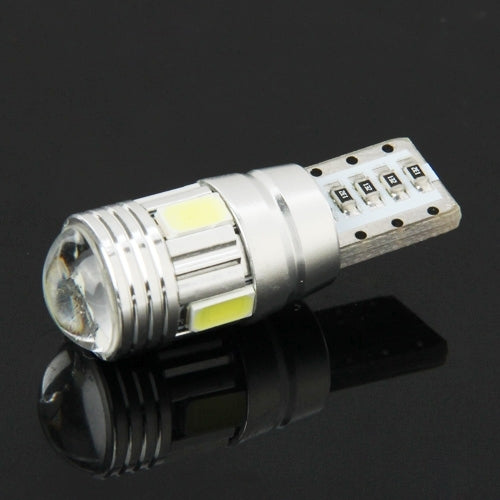 T10 2W White 130LM 6 LED SMD 5730 Backup Reverse Light Turn Signal Bulb for Vehicles, DC 12V, T10 2W