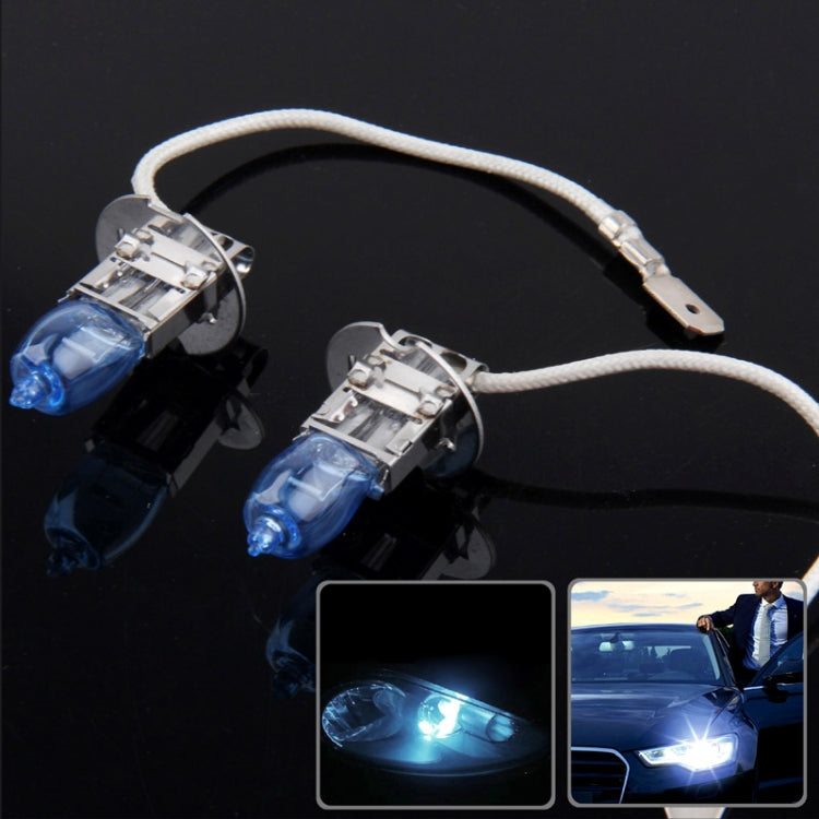 Halogen Bulb, Super White Car Headlight Bulb, 12 V / 100W, 6000K 2400 LM  (Pair), HOD 9006, HOD H3, HOD H7, HOD 9005, HOD H4