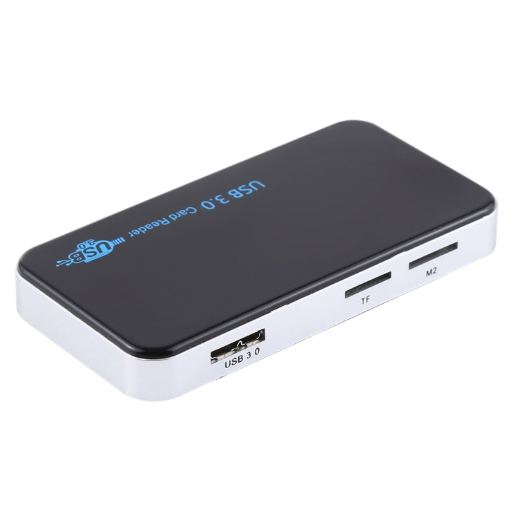 Lecteur de carte USB 3.0, Super Vitesse 5 Gbit/s, Compatible cartes CF / SD / TF / M2 / XD / MS, Boîtier en plastique