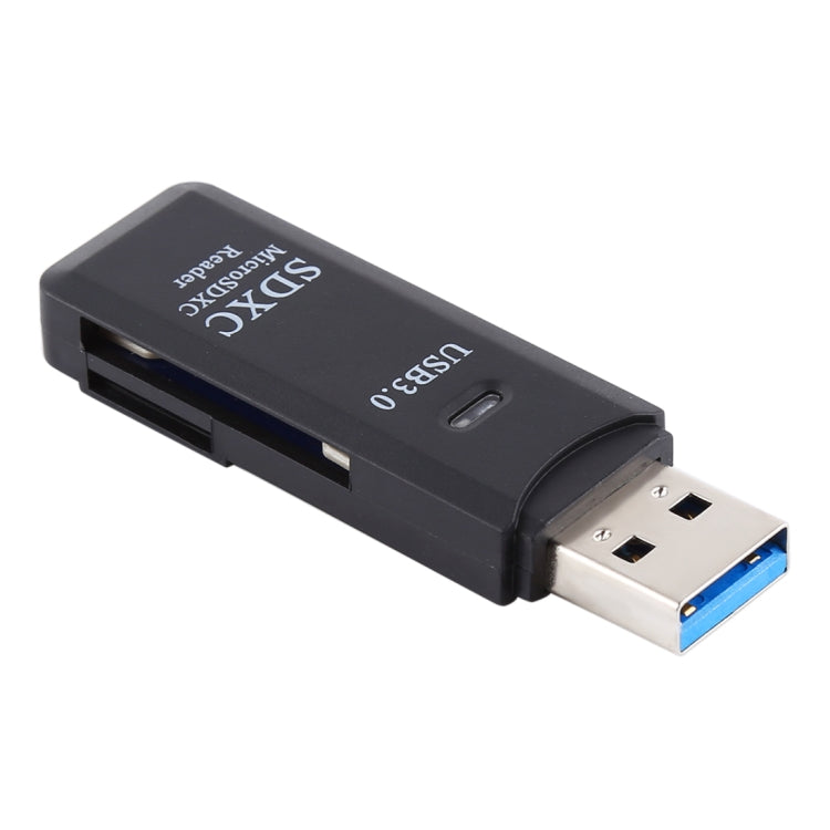 Lecteur de cartes USB 3.0 2-en-1, Super Vitesse 5 Gbit/s, Compatible cartes SD / TF