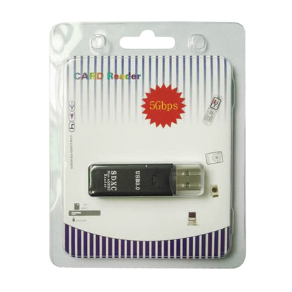 Lecteur de cartes USB 3.0 2-en-1, Super Vitesse 5 Gbit/s, Compatible cartes SD / TF