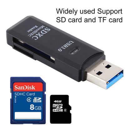 Lecteur de cartes USB 3.0 2-en-1, Super Vitesse 5 Gbit/s, Compatible cartes SD / TF