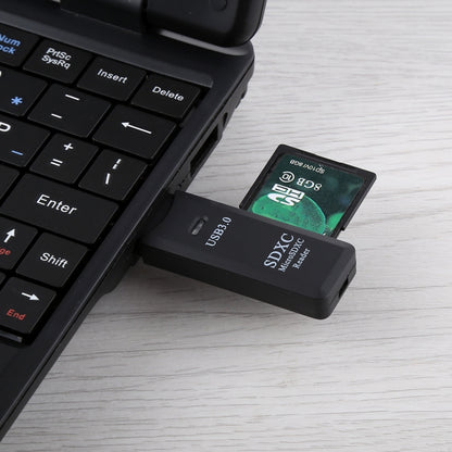 Lecteur de cartes USB 3.0 2-en-1, Super Vitesse 5 Gbit/s, Compatible cartes SD / TF