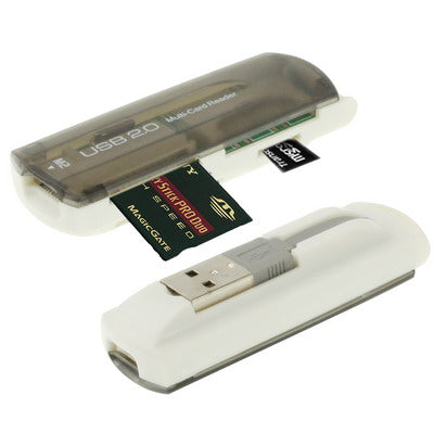 Lecteur de cartes multiples USB 2.0, compatible cartes SD/MMC, MS, TF, M2