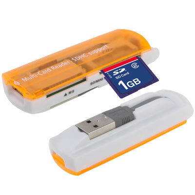 Lecteur de cartes multiples USB 2.0, compatible cartes SD/MMC, MS, TF, M2