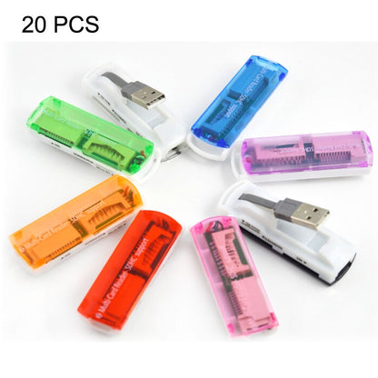 Lecteur de cartes multiples USB 2.0, compatible cartes SD/MMC, MS, TF, M2