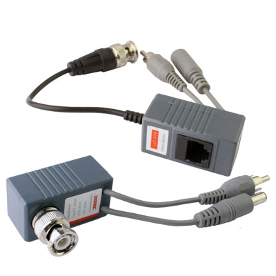 Câble émetteur-récepteur/Balun vidéo/audio/alimentation de vidéosurveillance, A213B-C