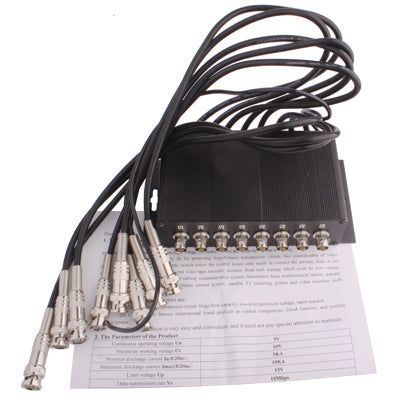 8 Channel CCTV BNC Surge Arrester Surge Protector Device (CoaxJK/ V8), CoaxJK/ V8