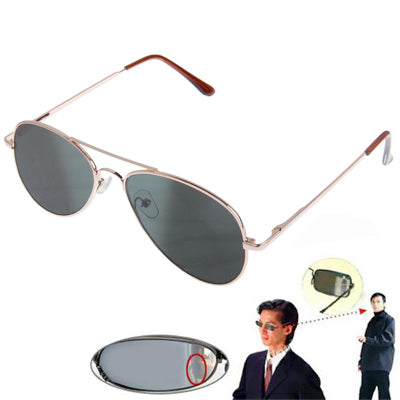 Lunettes de Soleil Réflexes Anti-Traces Protection UV Rétroviseur Latéral avec Boîtier de Protection