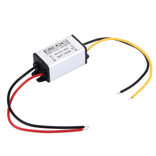 EV60-K2412 15-40V To 12V 5A 60W Car Audio Power Adapter DC-DC Converter Step Down Module, Car Audio Power Adapter