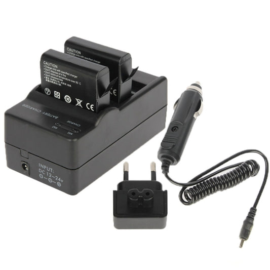 Chargeur double de batterie d'appareil photo numérique AHDBT-401 + chargeur de voiture + adaptateur pour GoPro HERO4, GP280-B