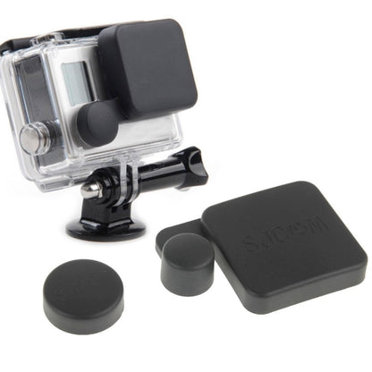 Protective Camera Lens Cap Cover + Housing Case Cover Set for SJ4000 Sport Camera, SJ4000