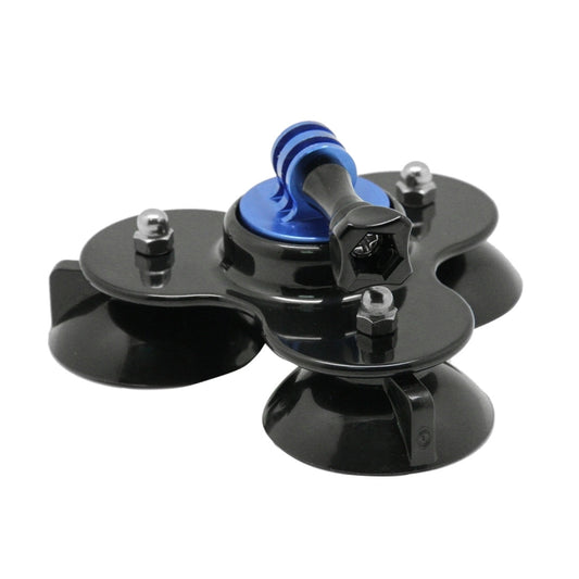Triangle Direction Suction Cup Mount with Tripod Mount + Handle Screw for GoPro, Insta360, DJI and Other Action Cameras