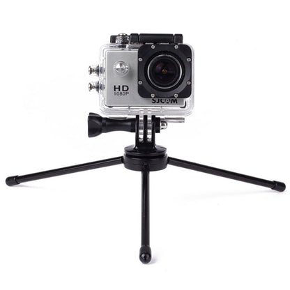 Portable Folding Metal Tripod for PULUZ Action Sports Cameras Jaws Flex Clamp Mount for GoPro, Insta360, DJI and Other Action Cameras, Metal Tripod