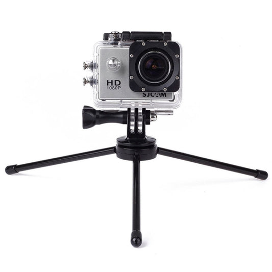 Portable Folding Metal Tripod for PULUZ Action Sports Cameras Jaws Flex Clamp Mount for GoPro, Insta360, DJI and Other Action Cameras, Metal Tripod