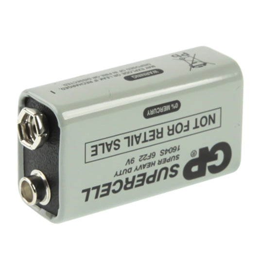 9V 6F22 1604D Heavy Duty-accu voor camera's / speelgoed / elektronische apparaten