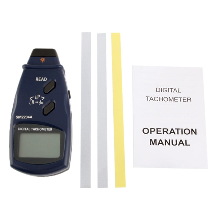 Digital Laser Photo Tachometer Non Contact RPM Tach , SM2234A