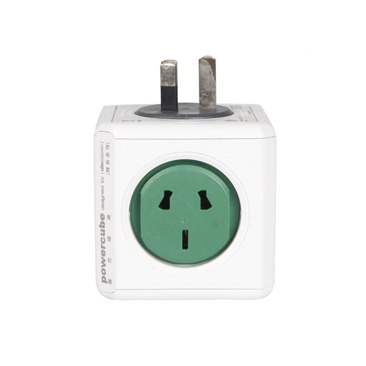 PowerCube 10A Universal Wall Adapter Power Socket with 5 US / AU Sockets for Home Office, AU Plug, Random Color Delivery, PowerCube Socket