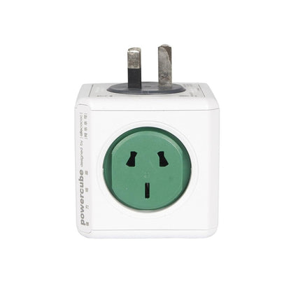 PowerCube 10A Universal Wall Adapter Power Socket with 5 US / AU Sockets for Home Office, AU Plug, Random Color Delivery, PowerCube Socket