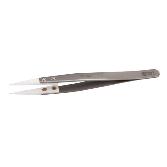BEST BST-72-MZ Pince à épiler à pointe céramique en acier inoxydable 302 résistante aux hautes températures, BST-72-MZ