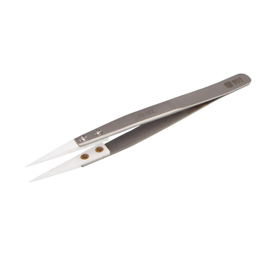 BEST BST-72-MZ Pince à épiler à pointe céramique en acier inoxydable 302 résistante aux hautes températures, BST-72-MZ