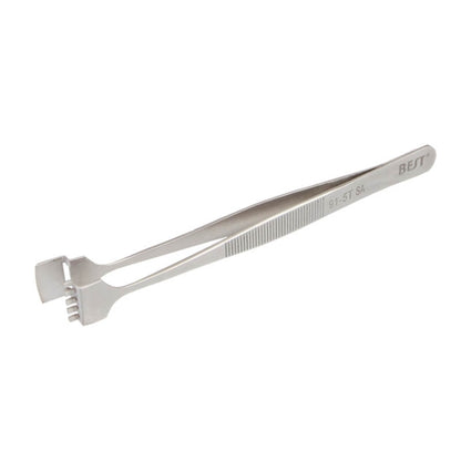 BEST BST-91-5T SA Professional Stainless Steel Wafer Tweezers for Silicon Wafer, BST-91-5T
