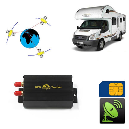 Système de suivi de véhicule GSM / GPRS / GPS 103B, prend en charge la carte mémoire TF, bande : 850 / 900 / 1800 / 1900Mhz, 103A, 103B, télécommande (coupure d'huile et de circuit)