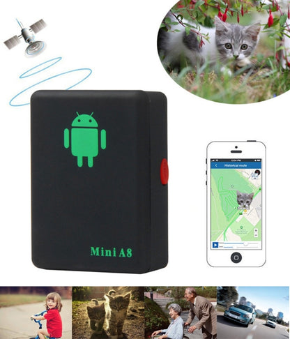 TRACKER Mini A8 Localisateur mondial en temps réel 4 bandes GSM/GPRS Dispositif de suivi pour usage personnel