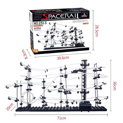 Space Rail, kit de modélisme montagnes russes de physique DIY Spacewarp rail 16 000 mm, 342 en 1, kit de modélisme Space Rail