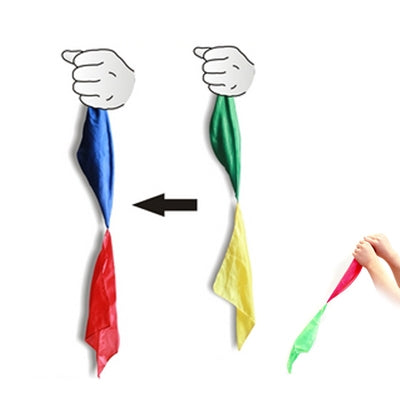 Tour de Magie - Foulard Enchaîné Changeant de Couleur, Foulard Enchaîné Changeant de Couleur
