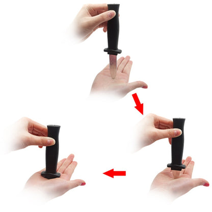 Couteau en plastique rétractable astucieux de 5 pièces, jouet blague amusant, couteau astucieux