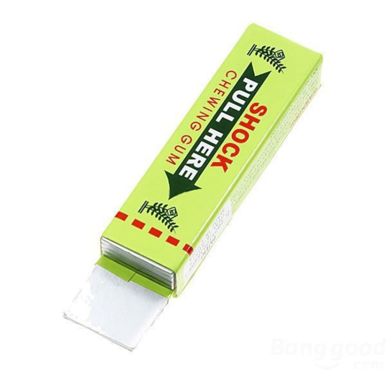 Gomme à mâcher choquante, blague pratique, jouet choquant, livraison de couleur aléatoire, chewing-gum vert, chewing-gum jaune