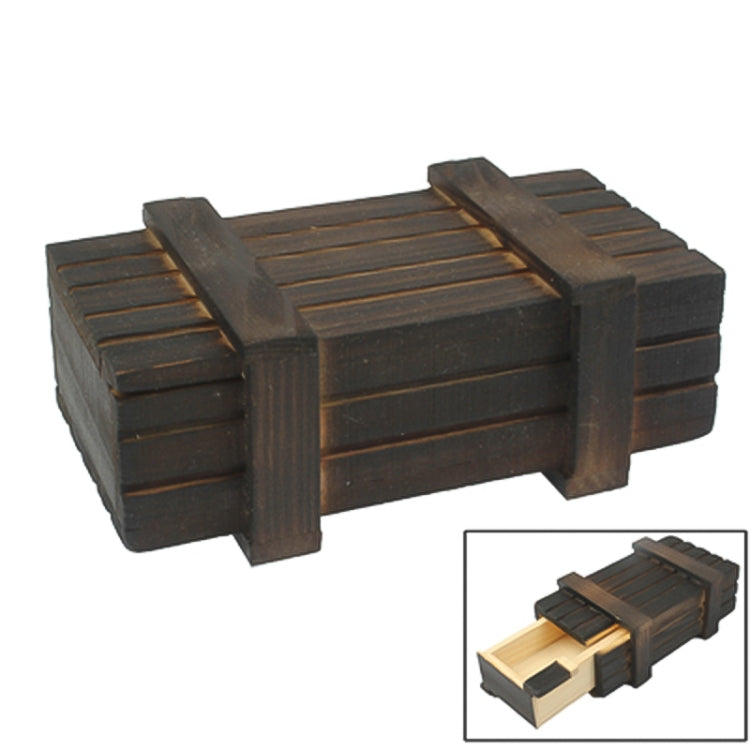 Boîte Magique en Bois avec Tiroir Secret, Taille : S