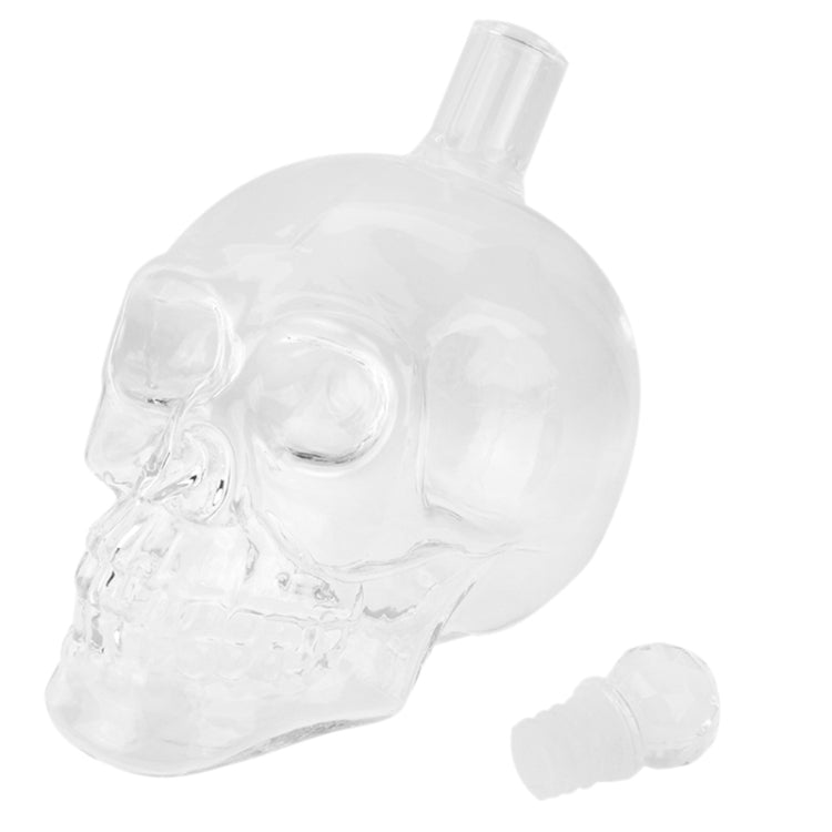 Crystal Glass Skull Bottle for Vodka & Whiskey & Beer Liqueur & Red Wine & Other Beverage, 550ML