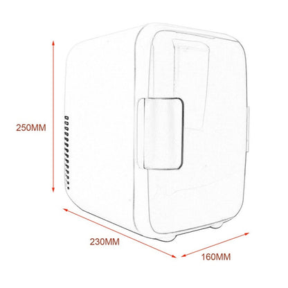 4L Mini Car Refrigerator Electric Cooler / Warmer, Random Color Delivery, 4L Random Color