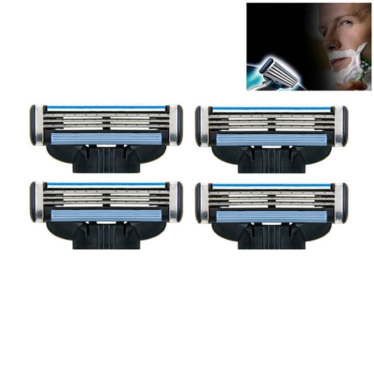 Kit de remplacement de 4 recharges de lames de rasoir pour homme