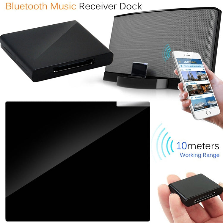 Récepteur audio sans fil Bluetooth pour iPhone 4 et 4S / (iPad 3) / iPad 2 / iPod / tout appareil Bluetooth, Bluetooth V2.1 Blanc, Bluetooth V2.1 Noir