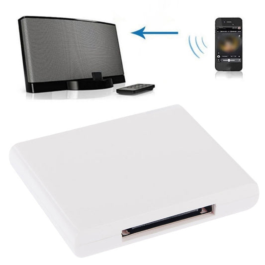 Wireless Bluetooth Music Receiver For iPhone 4 & 4S / (iPad 3) / iPad 2 / iPod  / Any Bluetooth Device, Bluetooth V2.1 White, Bluetooth V2.1 Black
