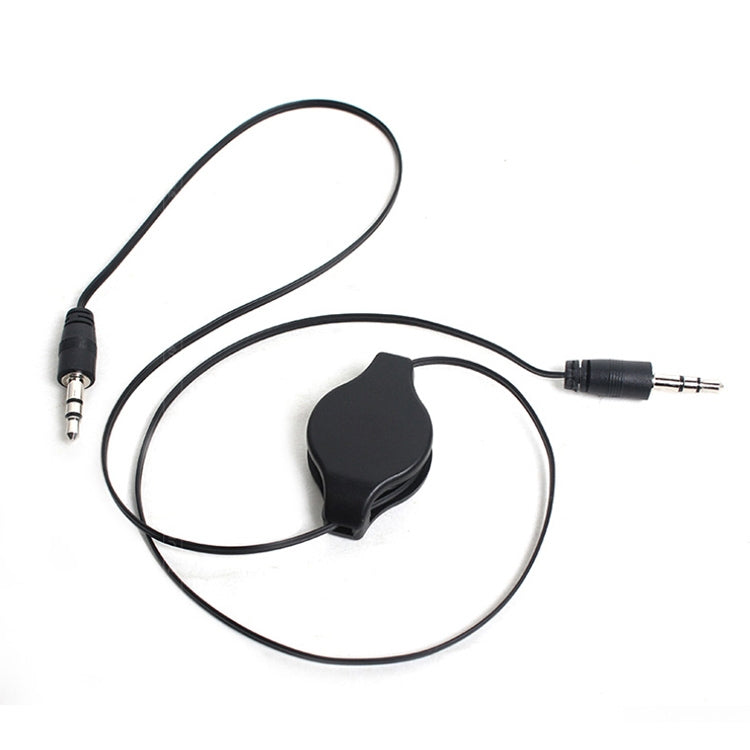 3.5mm Retractable Aux Audio Cable, Compatible with Phones, Tablets, Headphones, MP3 Player, Car/Home Stereo & More, Length: 11cm to 80cm