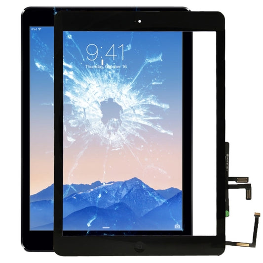 Controller-Taste + Home-Taste PCB-Membran-Flexkabel + Touchpanel-Installationskleber, Touchpanel für iPad Air / iPad 5, Für Apple iPad Air / iPad 5