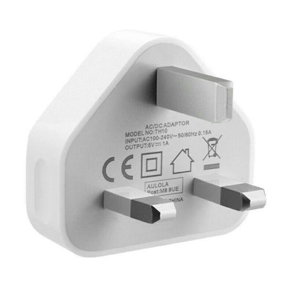 5V / 1A (US Plug) USB Charger Adapter For  iPhone, Galaxy, Huawei, Xiaomi, LG, HTC and Other Smart Phones, Rechargeable Devices, UK Plug, EU Plug, US Plug