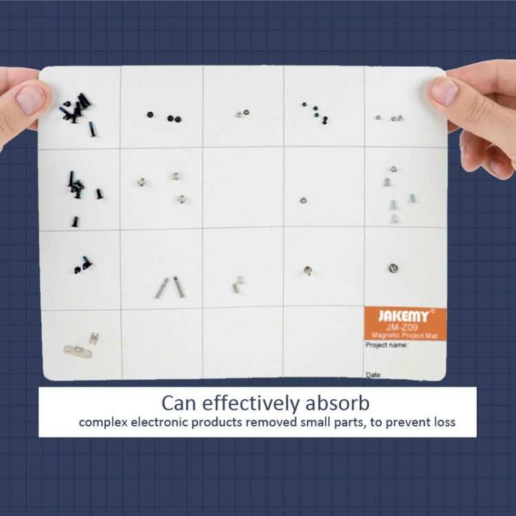 JAKEMY JM-Z09 25cm x 20cm Magnetic Project Mat with Marker Pen for iPhone / Samsung Repairing Tools, JM-Z09