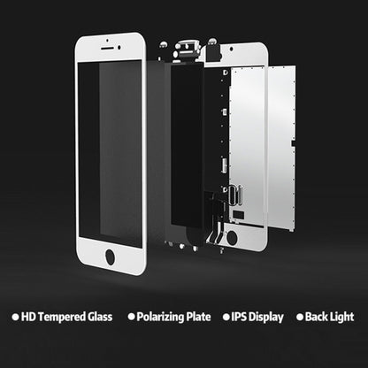 LCD Screen with Frame for iPhone 6 Plus, 3 in 1 for i6 Plus White, 3 in 1 for i6 Plus Black
