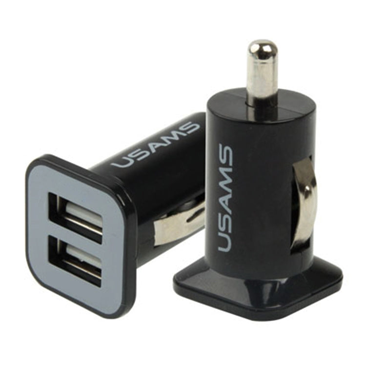 Chargeur de voiture haute performance double port USB 2.1A + 1A pour iPad Air 2 & Air & 4, iPhone 6 & 6 Plus & 5C & 5S & 4 & 4S, iPod touch, tablette / série Note Galaxy et autres téléphones portables, navigateurs
