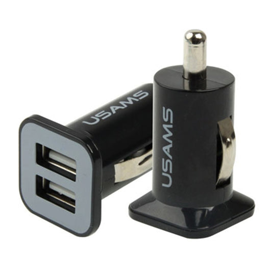 Chargeur de voiture haute performance double port USB 2.1A + 1A pour iPad Air 2 & Air & 4, iPhone 6 & 6 Plus & 5C & 5S & 4 & 4S, iPod touch, tablette / série Note Galaxy et autres téléphones portables, navigateurs