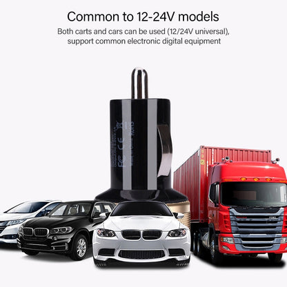 Chargeur de voiture haute performance double port USB 2.1A + 1A pour iPad Air 2 & Air & 4, iPhone 6 & 6 Plus & 5C & 5S & 4 & 4S, iPod touch, tablette / série Note Galaxy et autres téléphones portables, navigateurs